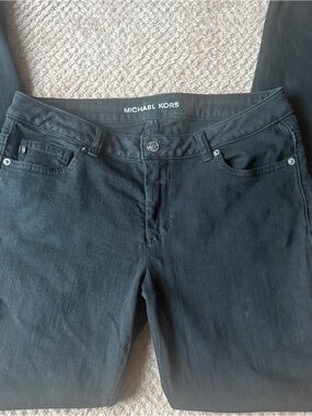 Michael Kors Selma Black Skinny Jeans Stretch Denim Size 6
